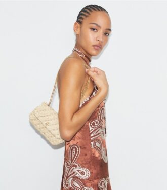 Bolso Mini Kira con solapa tejida