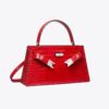 Bolso mini Lee Radziwill con asa superior y estampado de cocodrilo Bolso mini Lee Radziwill con asa superior y estampado de cocodrilo