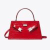 Bolso mini Lee Radziwill con asa superior y estampado de cocodrilo Bolso mini Lee Radziwill con asa superior y estampado de cocodrilo