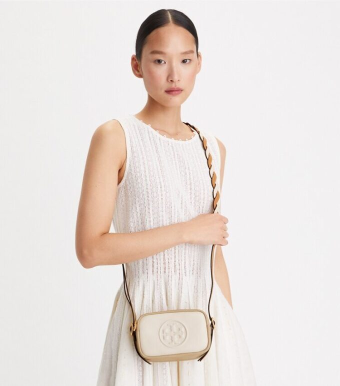 Bolso mini Perry Bombé con correa trenzada Bolso mini Perry Bombé con correa trenzada
