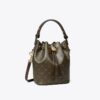 Bolso mini tipo cubo de lona recubierta con T Monogram Bolso mini tipo cubo de lona recubierta con T Monogram