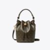 Bolso mini tipo cubo de lona recubierta con T Monogram Bolso mini tipo cubo de lona recubierta con T Monogram
