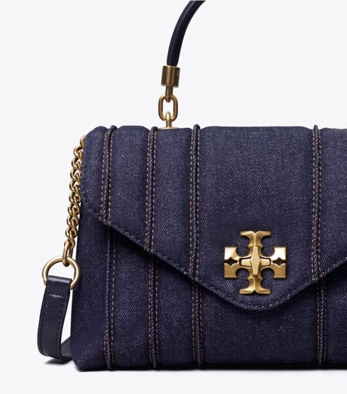Bolso pequeño acolchado Kira Denim