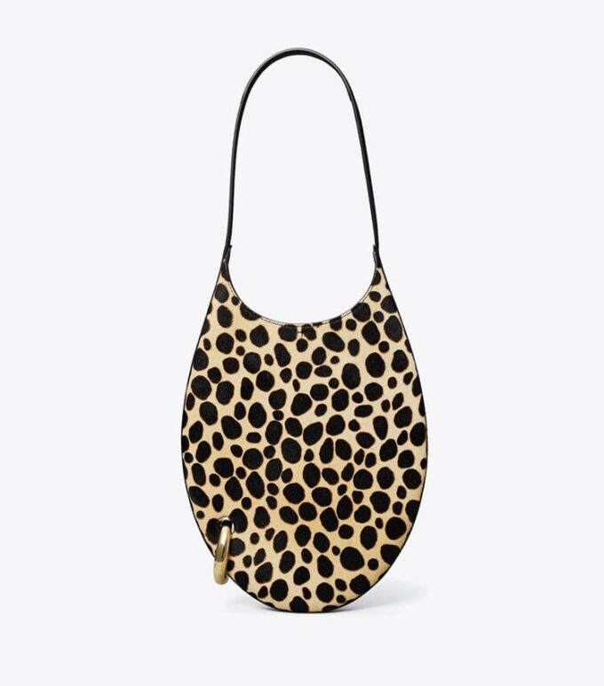 Bolso pequeño con agujeros de pelo de becerro Bolso pequeño con agujeros de pelo de becerro