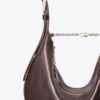 Bolso pequeño de cuero tipo globo Bolso pequeño de cuero tipo globo