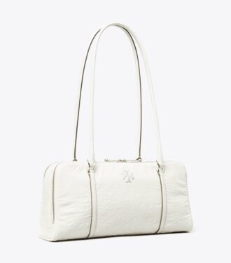Bolso pequeño de piel arrugada Marshmallow