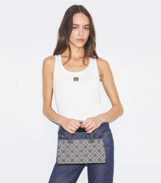 Bolso pequeño East-West con T Monogram
