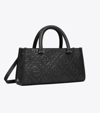 Bolso pequeño East-West con T Monogram en relieve