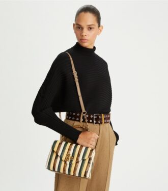Bolso pequeño Kira Stripe con asa superior