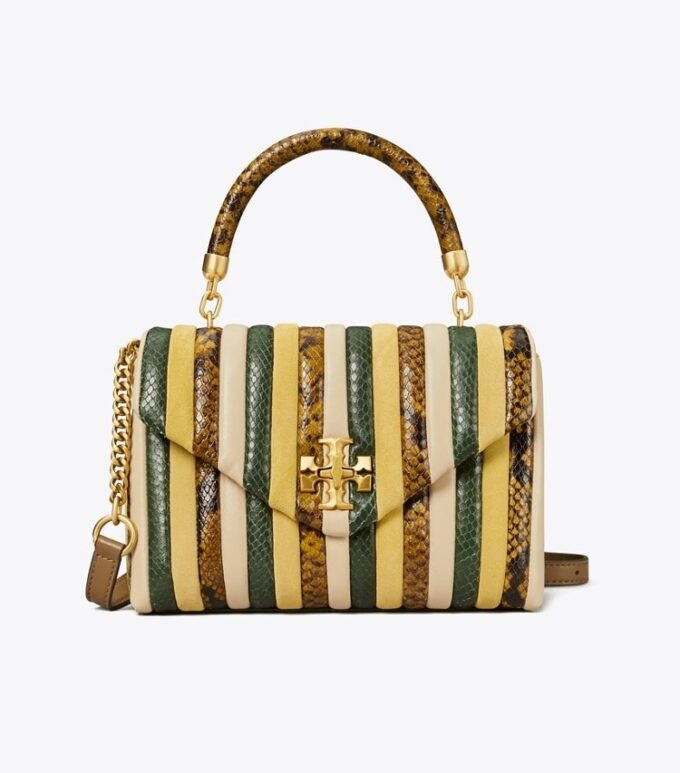 Bolso pequeño Kira Stripe con asa superior