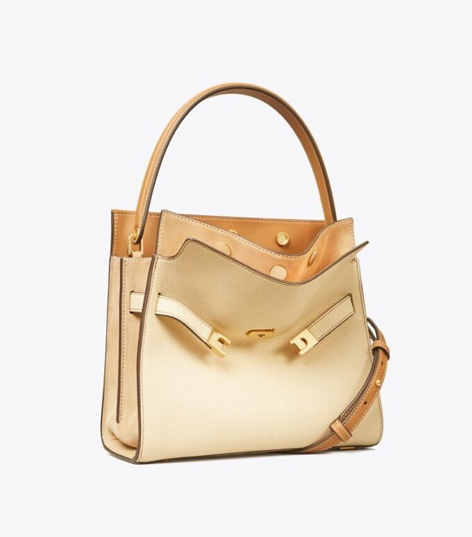 Bolso pequeño Lee Radziwill Pebbled Double