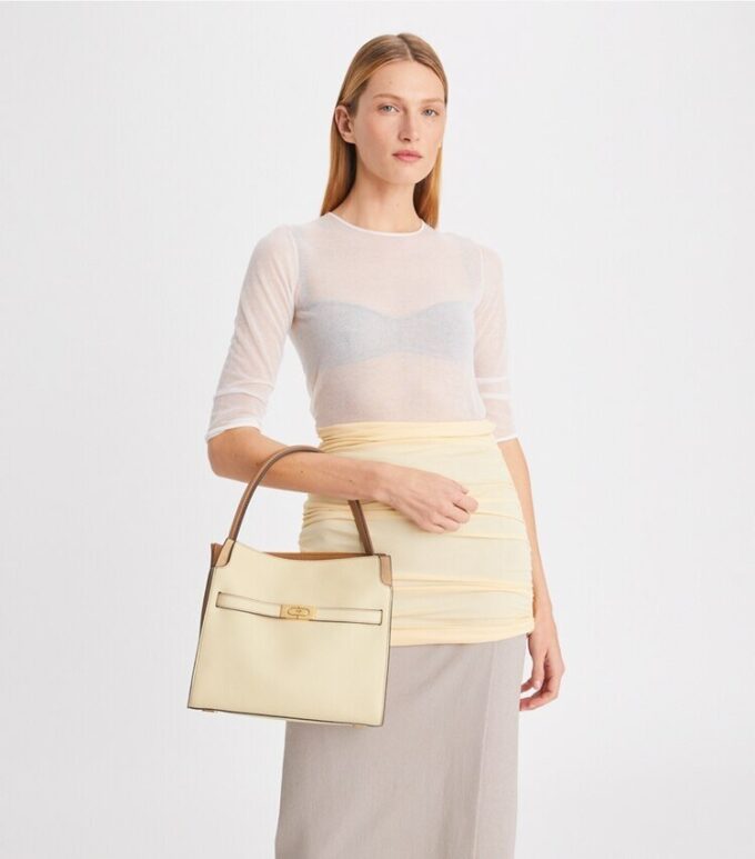 Bolso pequeño Lee Radziwill Pebbled Double