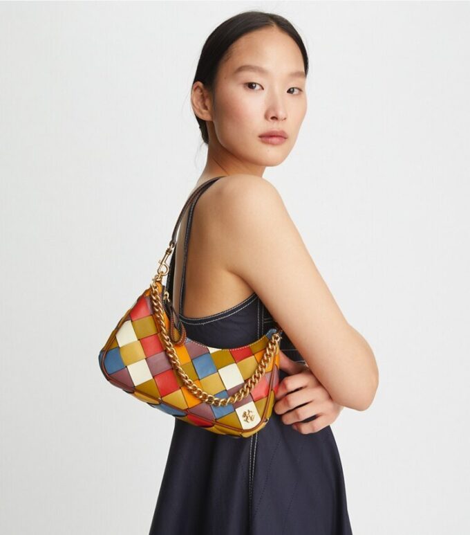 Bolso pequeño Mercer Woven Small Crescent Bolso pequeño Mercer Woven Small Crescent