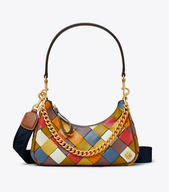 Bolso pequeño Mercer Woven Small Crescent Bolso pequeño Mercer Woven Small Crescent