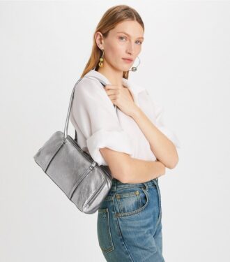 Bolso pequeño metálico color Marshmallow
