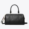 Bolso pequeño tipo barril con T Monogram y textura granulada Bolso pequeño tipo barril con T Monogram y textura granulada