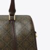 Bolso pequeño tipo barril de lona recubierta con T Monogram Bolso pequeño tipo barril de lona recubierta con T Monogram