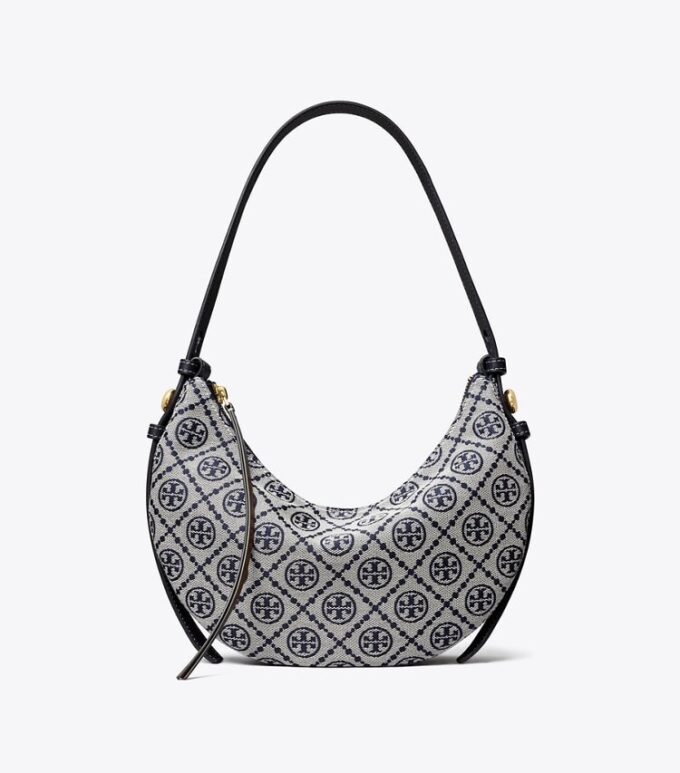 Bolso Romy Half Moon con T Monogram Bolso Romy Half Moon con T Monogram