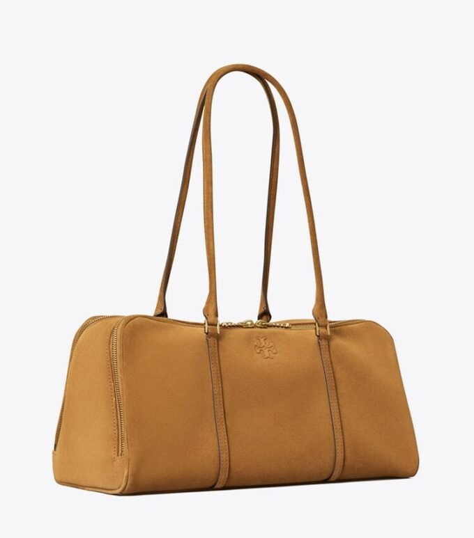 Bolso satchel de ante color Marshmallow Bolso satchel de ante color Marshmallow