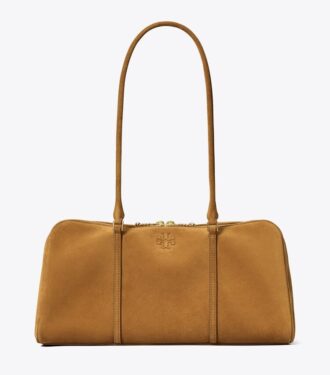 Bolso satchel de ante color Marshmallow