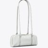 Bolso satchel mini de piel arrugada color Marshmallow Bolso satchel mini de piel arrugada color Marshmallow
