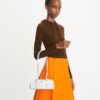 Bolso satchel mini de piel arrugada color Marshmallow Bolso satchel mini de piel arrugada color Marshmallow