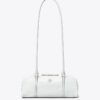 Bolso satchel mini de piel arrugada color Marshmallow Bolso satchel mini de piel arrugada color Marshmallow