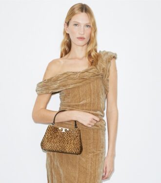 Bolso satchel Mini Eleanor de piel de becerro