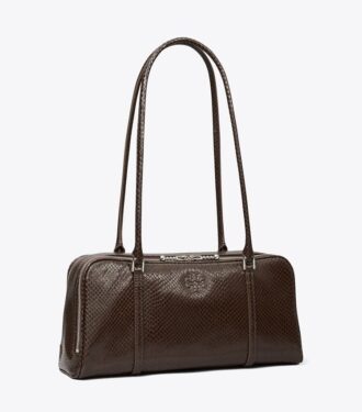 Bolso satchel pequeño con relieve Marshmallow