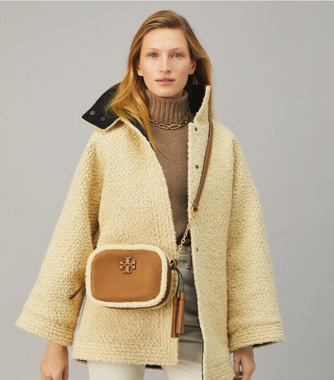 Bolso tipo bandolera de piel de oveja McGraw