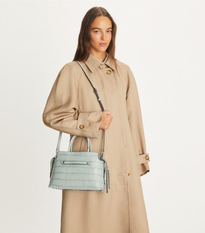 Bolso tipo cartera Mercer con relieve de cocodrilo Bolso tipo cartera Mercer con relieve de cocodrilo
