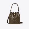Bolso tipo cubo de lona recubierta con T Monogram Bolso tipo cubo de lona recubierta con T Monogram