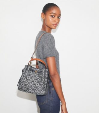 Bolso tipo cubo Romy con T Monogram