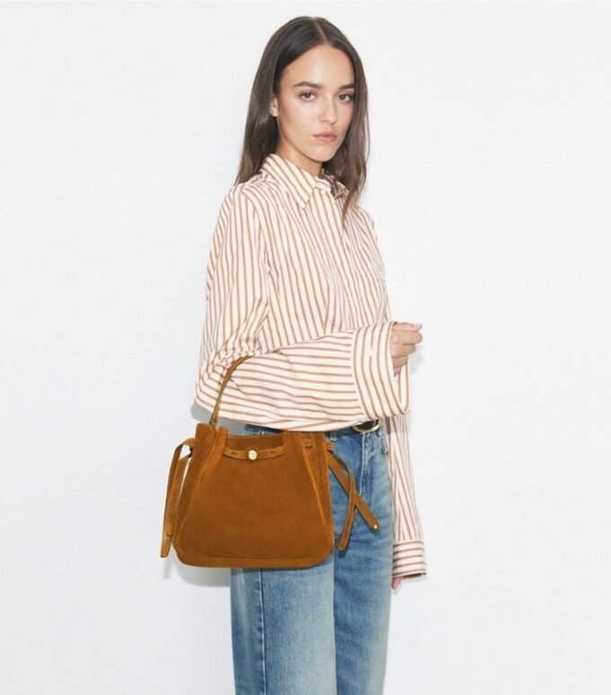 Bolso tipo cubo Romy de gamuza Bolso tipo cubo Romy de gamuza