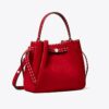 Bolso tipo cubo Romy de gamuza con costuras decorativas Bolso tipo cubo Romy de gamuza con costuras decorativas
