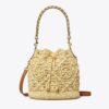 Bolso tipo cubo T Monogram Raffia