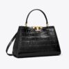 Bolso tipo satchel Eleanor con estampado de cocodrilo Bolso tipo satchel Eleanor con estampado de cocodrilo