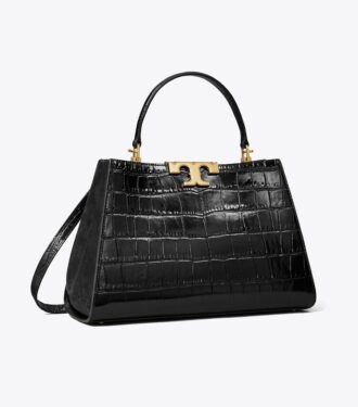 Bolso tipo satchel Eleanor con estampado de cocodrilo Bolso tipo satchel Eleanor con estampado de cocodrilo