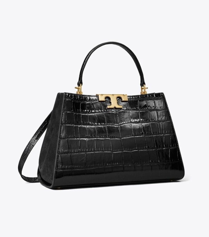 Bolso tipo satchel Eleanor con estampado de cocodrilo Bolso tipo satchel Eleanor con estampado de cocodrilo
