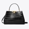 Bolso tipo satchel Eleanor con estampado de cocodrilo Bolso tipo satchel Eleanor con estampado de cocodrilo