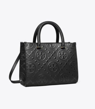 Bolso tote con asa superior y estampado T Monogram