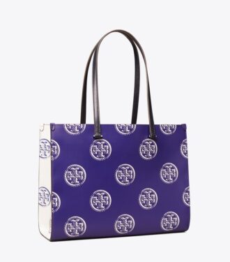 Bolso tote con monograma T Monogram en relieve en contraste