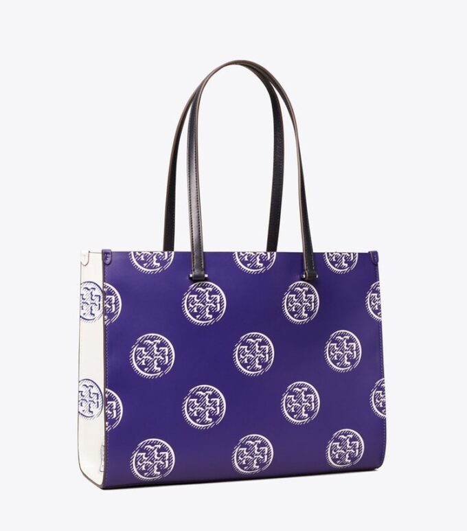 Bolso tote con monograma T Monogram en relieve en contraste