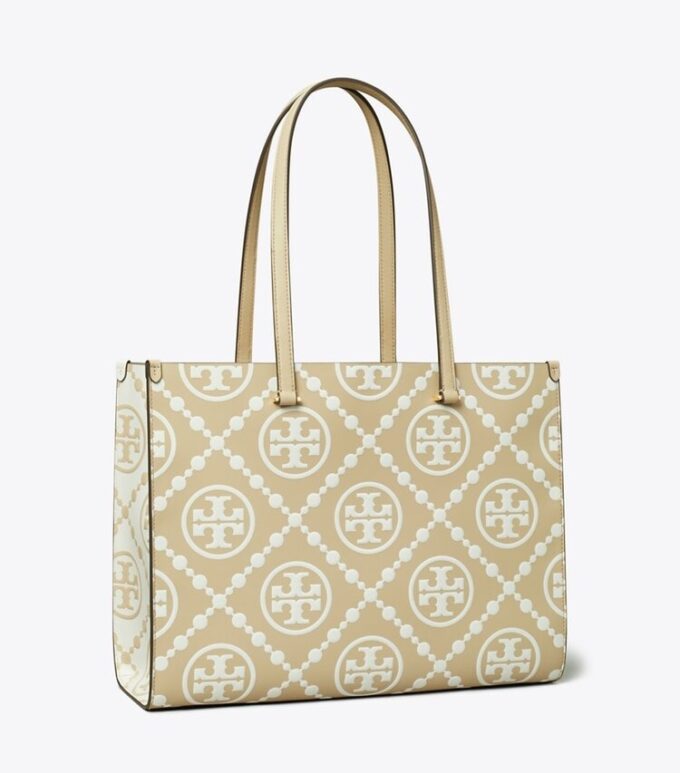 Bolso tote con monograma T Monogram en relieve en contraste Bolso tote con monograma T Monogram en relieve en contraste