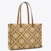 Bolso tote con monograma T Monogram en relieve en contraste