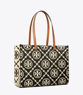 Bolso tote con monograma T Monogram en relieve en contraste