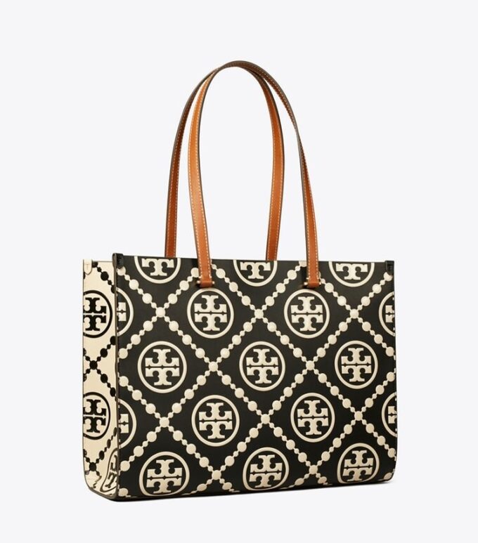 Bolso tote con monograma T Monogram en relieve en contraste Bolso tote con monograma T Monogram en relieve en contraste