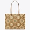 Bolso tote con monograma T Monogram en relieve en contraste