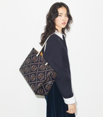 Bolso tote con monograma T Monogram en relieve en contraste Bolso tote con monograma T Monogram en relieve en contraste