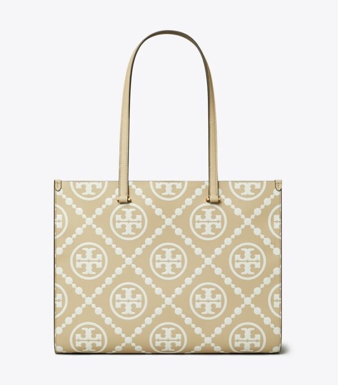 Bolso tote con monograma T Monogram en relieve en contraste Bolso tote con monograma T Monogram en relieve en contraste